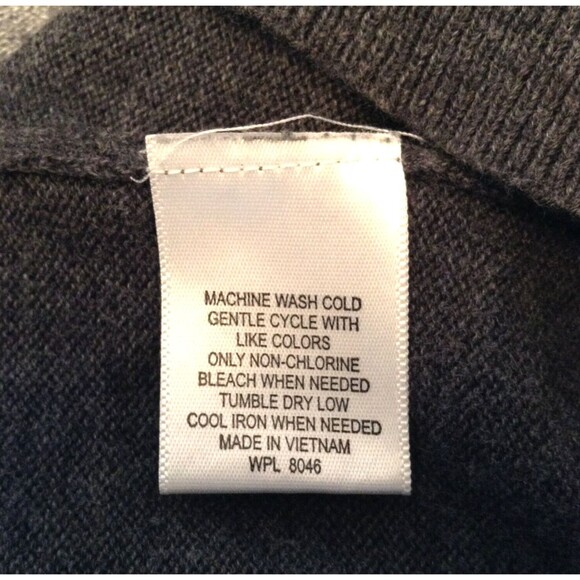 Tassa Elba Argyle Sweater Men L Gray 1/4 Zip Pullover Preppy Grandpa Winter Cozy - Picture 11 of 11